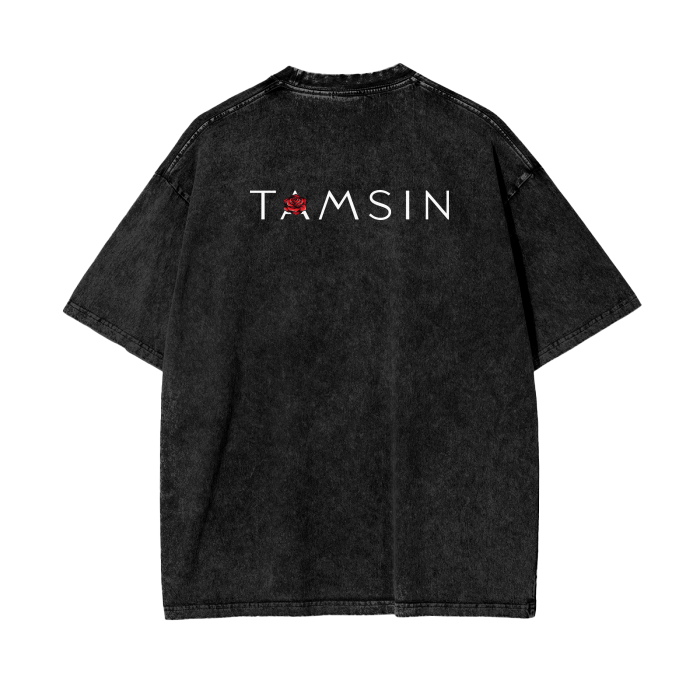 Acid Wash Tamsin T-Shirt [RED]